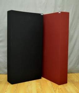 GIK Acoustics Monster Bass Traps black burgundy