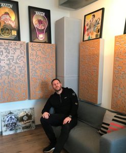DJ Katch in Studio with GIK Acoustics Alpha Series panels