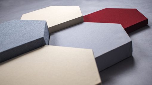 Hexagon Acoustic Panels - Decorative Acoustic Panels in different thicknesses and colours