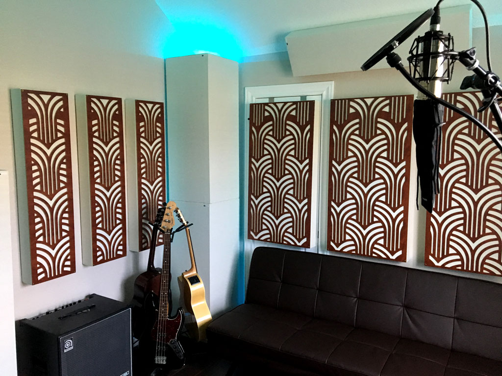 Impression Series Acoustic Panels Decorative Acoustic Panels in Live Room